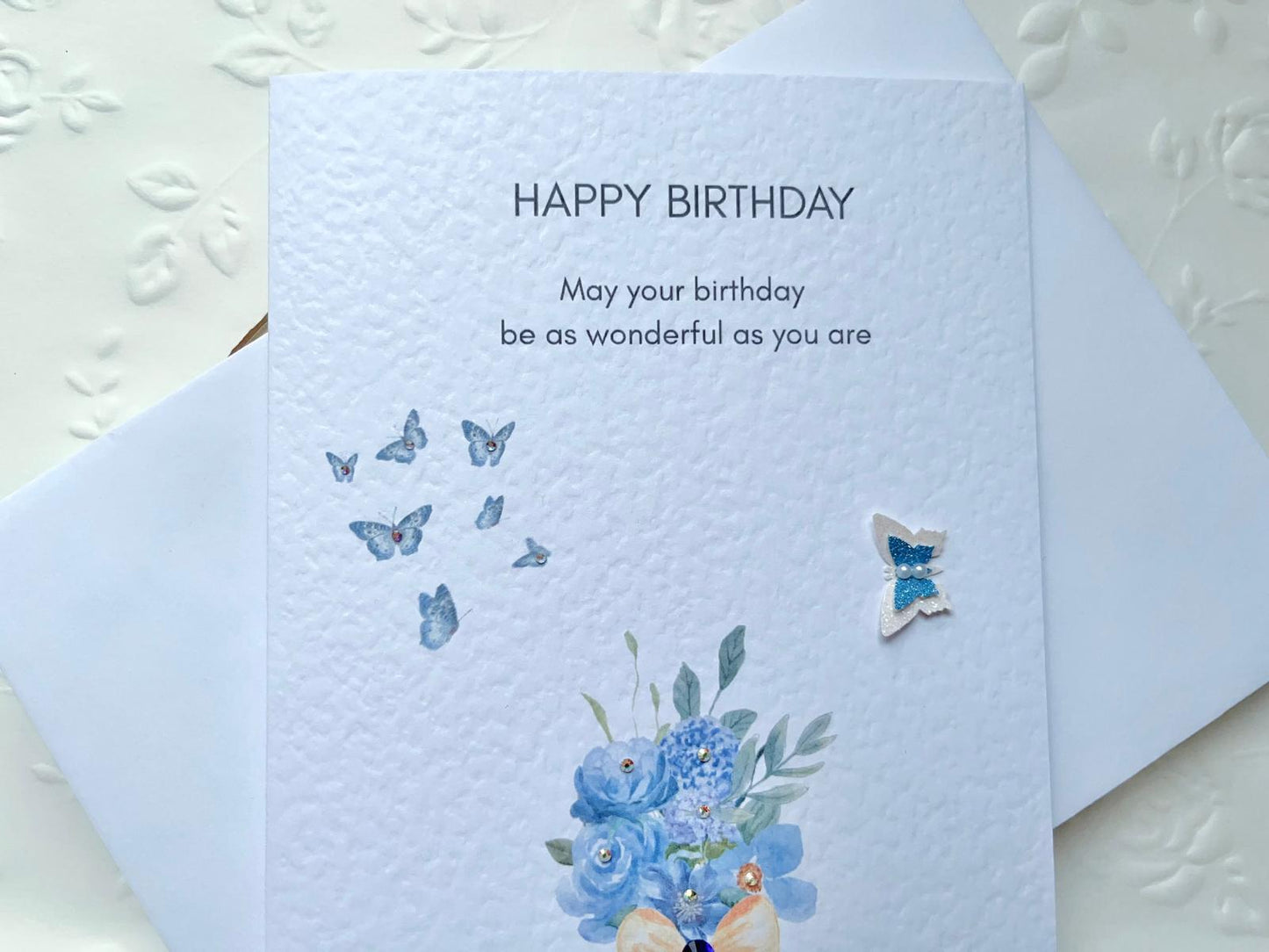 Handmade Birthday Card with Envelope, Greeting Card P014
