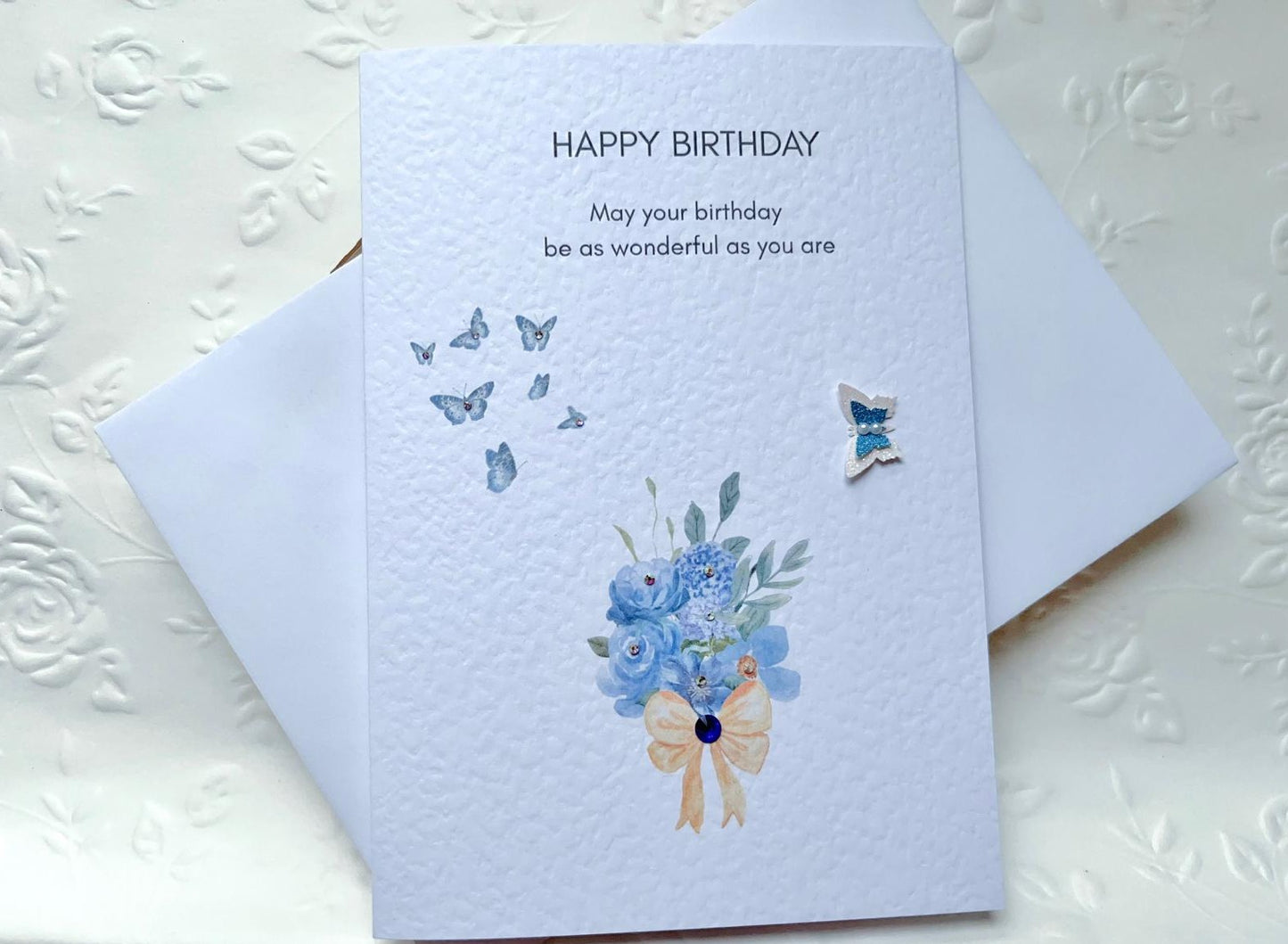 Handmade Birthday Card with Envelope, Greeting Card P014