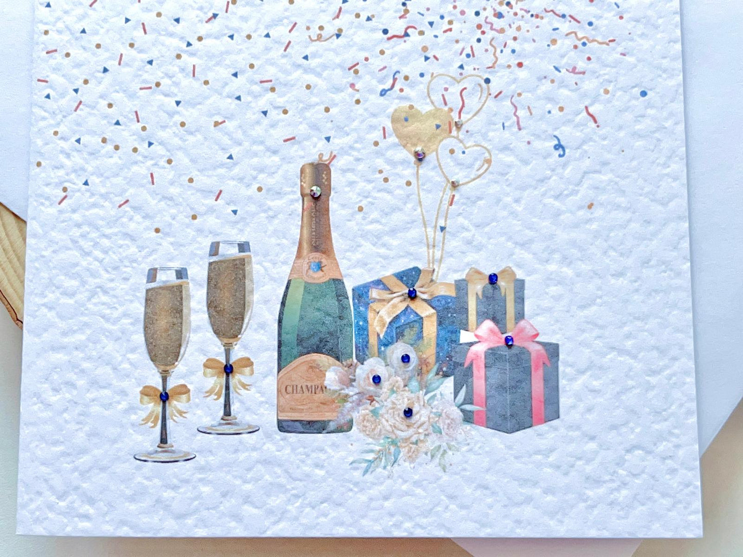 Handmade Birthday Card for Dad with Envelope, Greeting Card P016