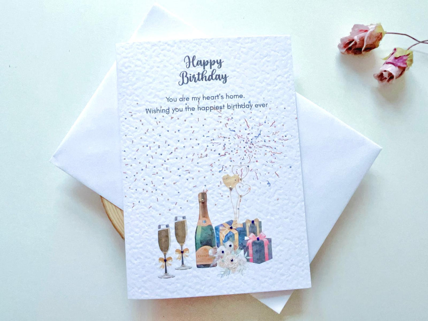 Handmade Birthday Card for Dad with Envelope, Greeting Card P016