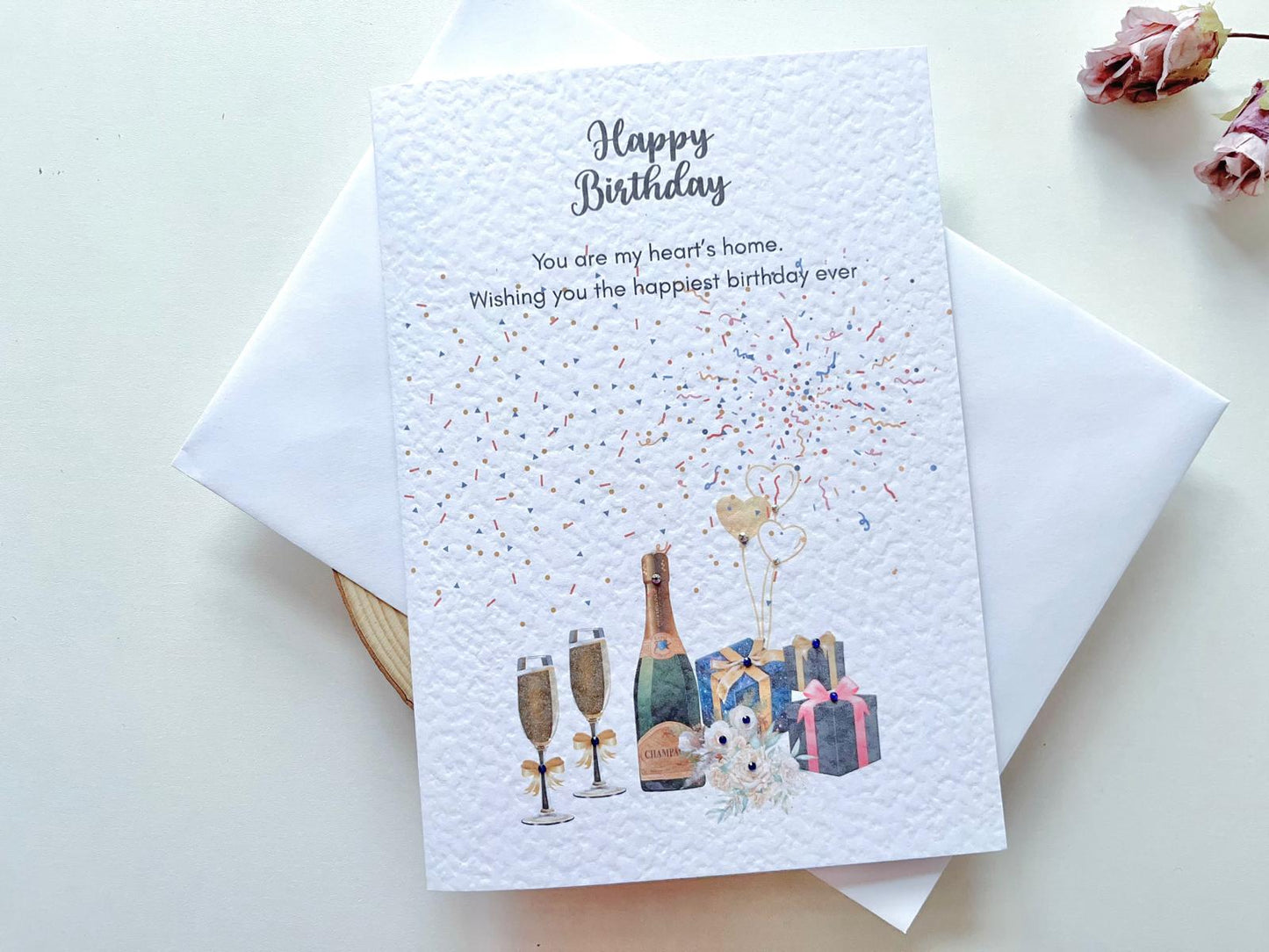 Handmade Birthday Card for Dad with Envelope, Greeting Card P016