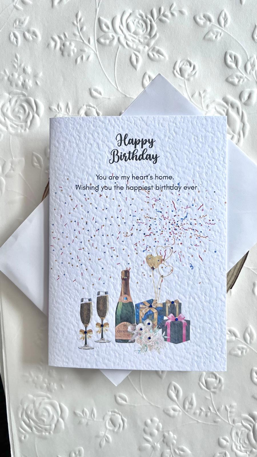 Handmade Birthday Card for Dad with Envelope, Greeting Card P016