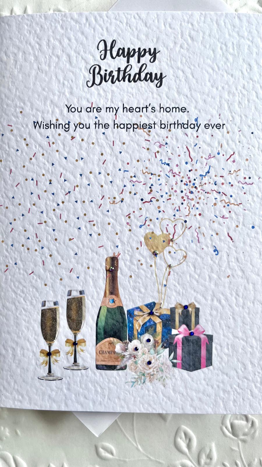 Handmade Birthday Card for Dad with Envelope, Greeting Card P016