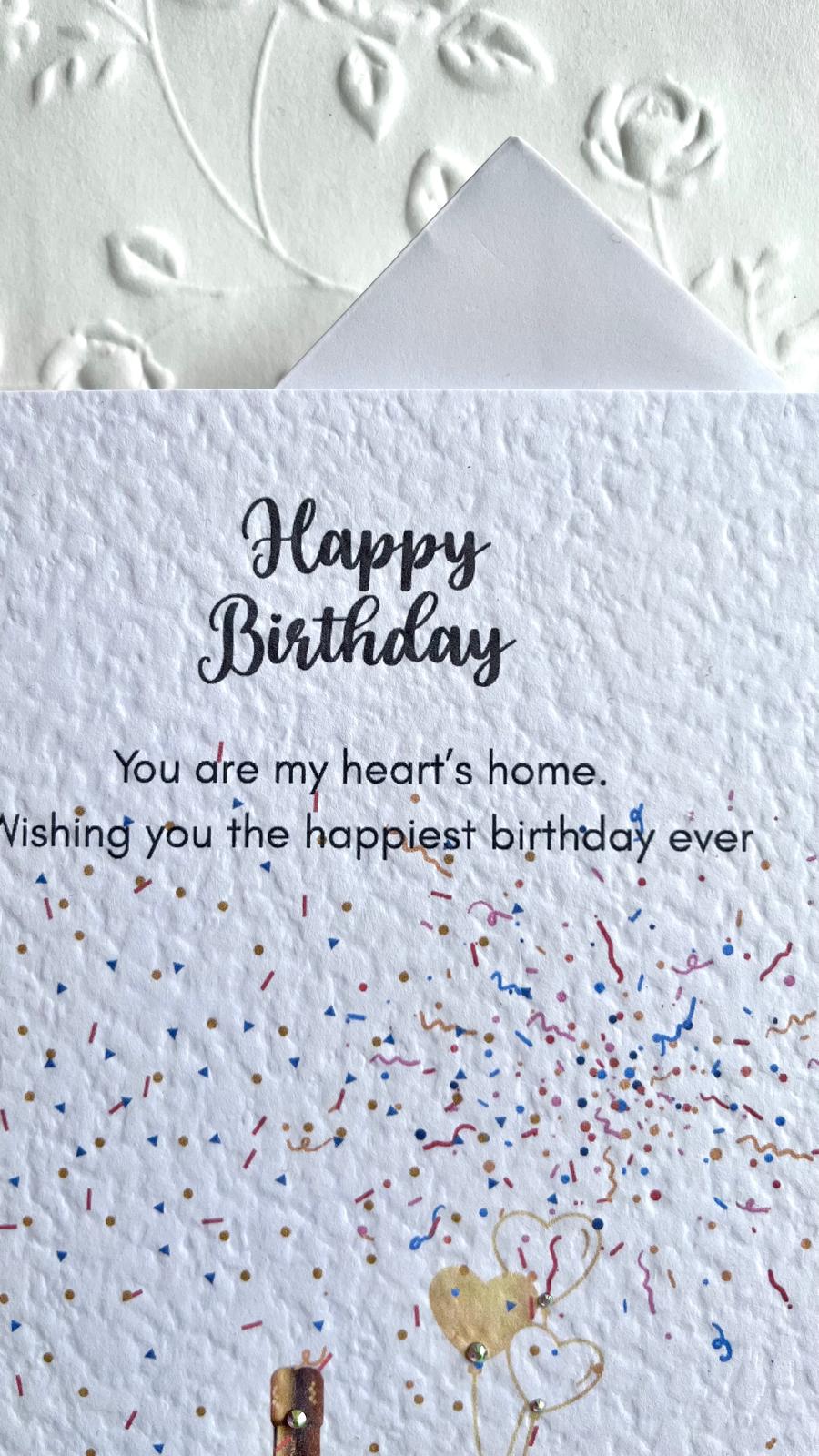 Handmade Birthday Card for Dad with Envelope, Greeting Card P016