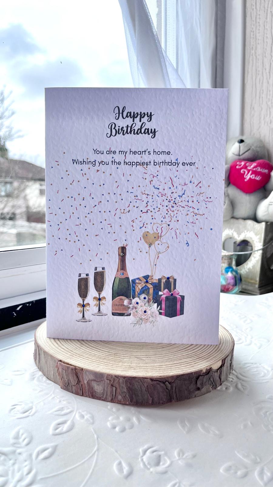 Handmade Birthday Card for Dad with Envelope, Greeting Card P016