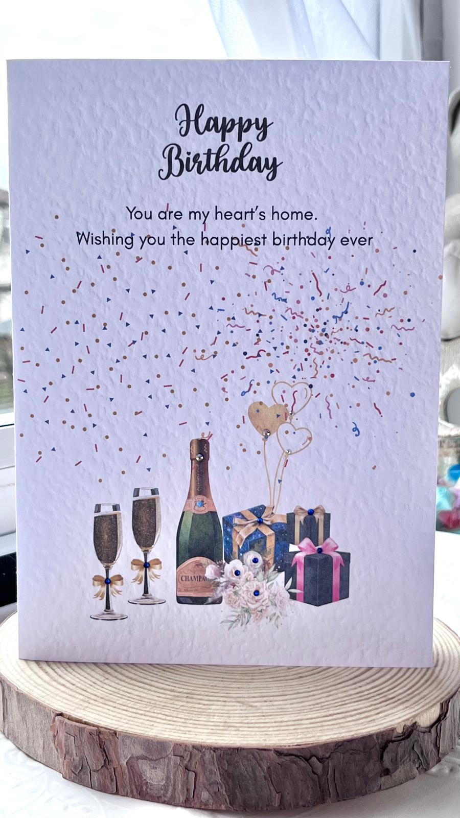 Handmade Birthday Card for Dad with Envelope, Greeting Card P016