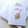 Luxury Handmade Birthday Card for Wife with Envelope, Greeting Card P019