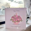 Luxury Handmade Children / Baby Birthday Card for Daughter with Envelope, Greeting Card P021