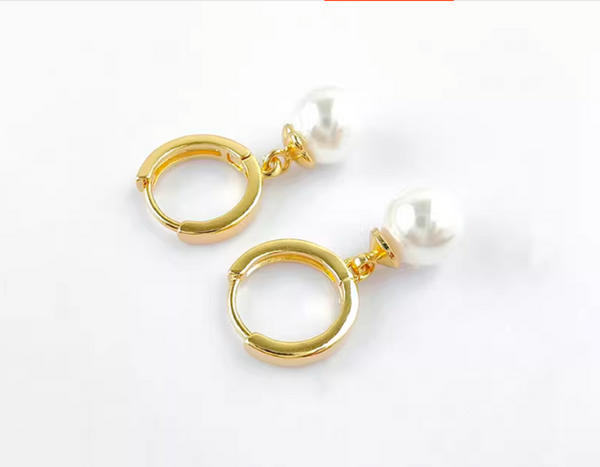 10 pcs / Gold Plated Single Loop Charm  EK062