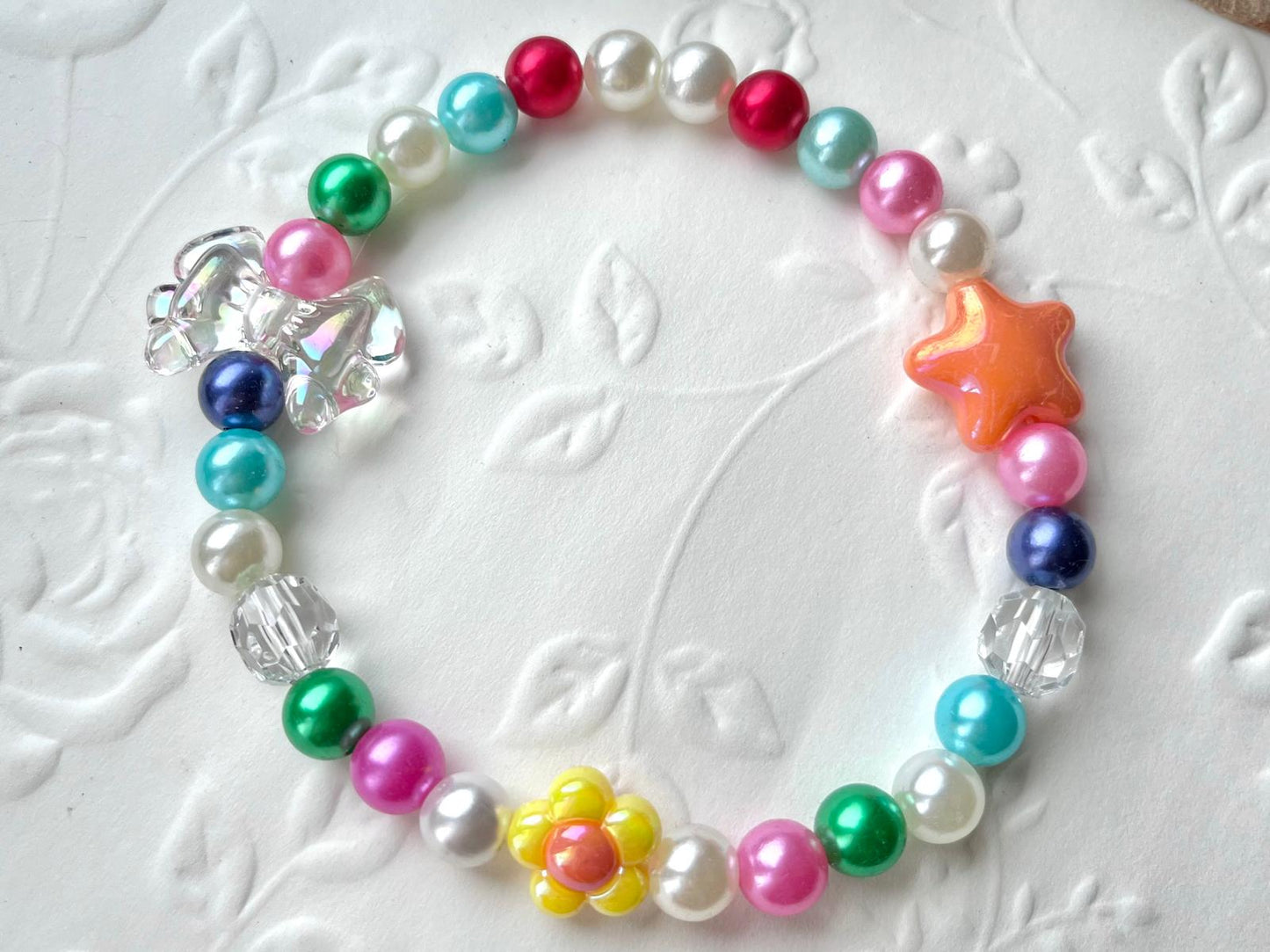 Handmade Beaded Dog Necklace, Custom Name Pet Jewelry  PN001