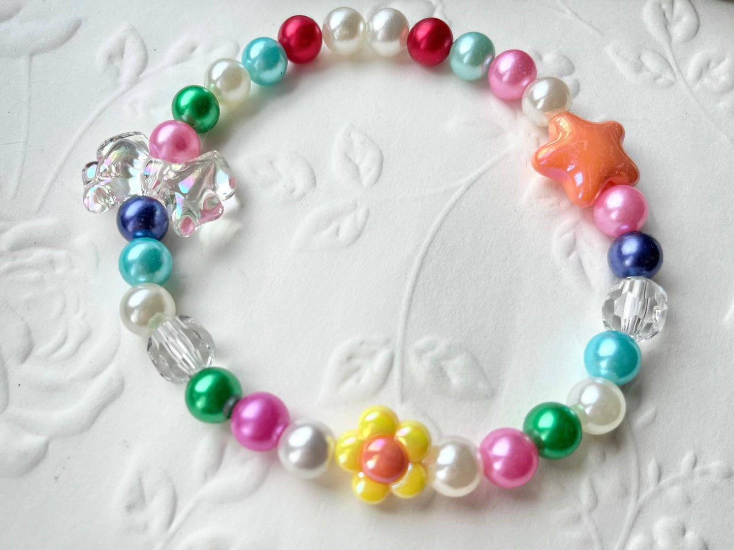 Handmade Beaded Dog Necklace, Custom Name Pet Jewelry  PN001