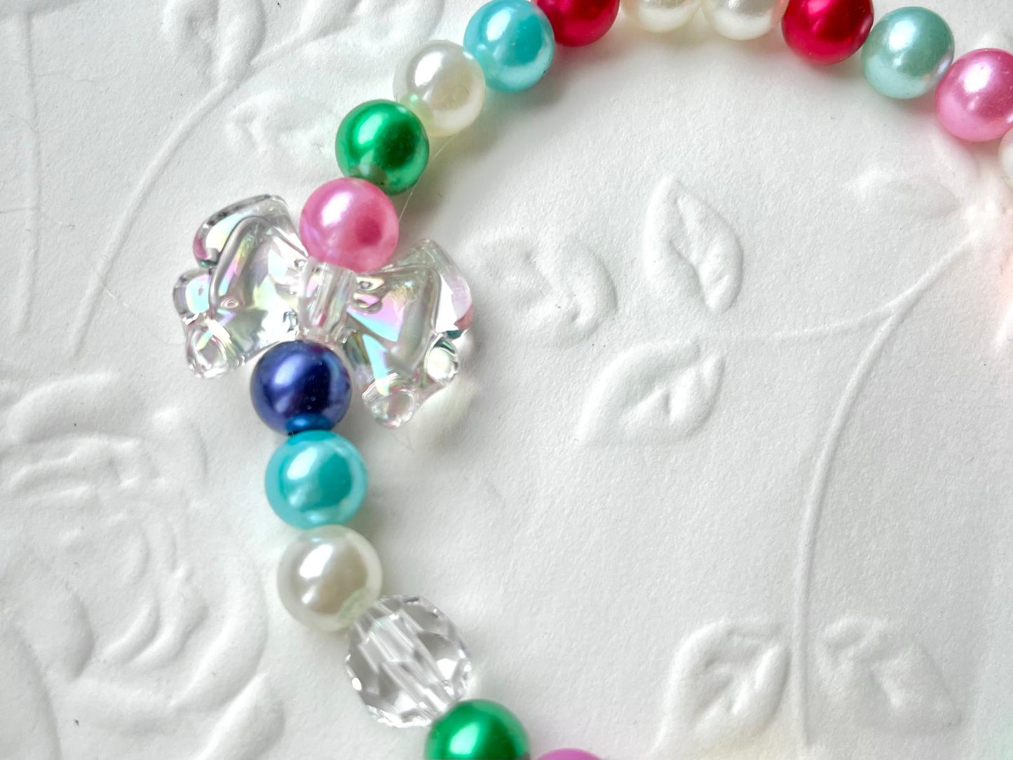 Handmade Beaded Dog Necklace, Custom Name Pet Jewelry  PN001