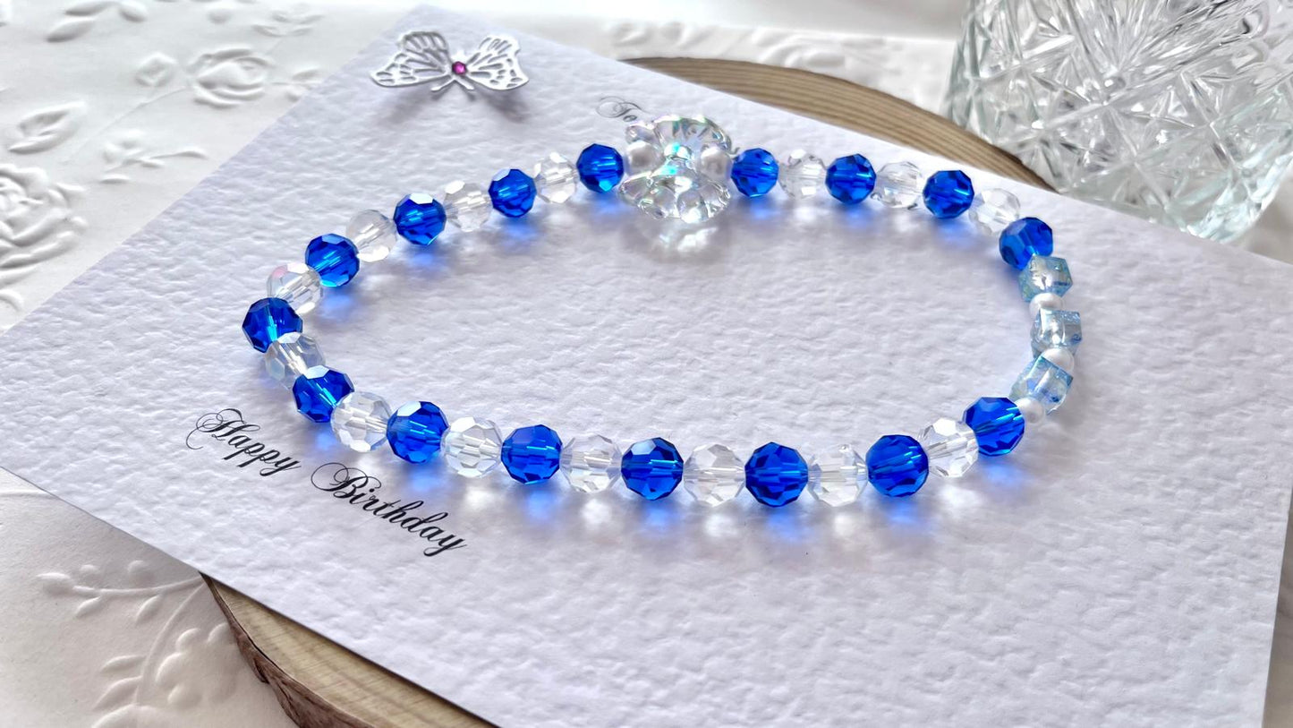 Handmade Luxury Custom Pink Crystal Pet Necklace | Crystal Glass Pet Lover Gift | Personalized Jewelry for Pet | pet Accessories PN003