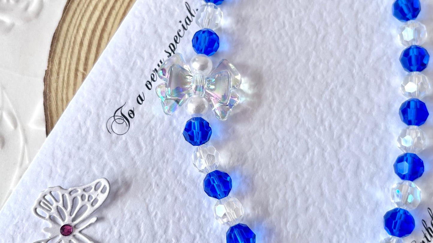 Handmade Luxury Custom Pink Crystal Pet Necklace | Crystal Glass Pet Lover Gift | Personalized Jewelry for Pet | pet Accessories PN003