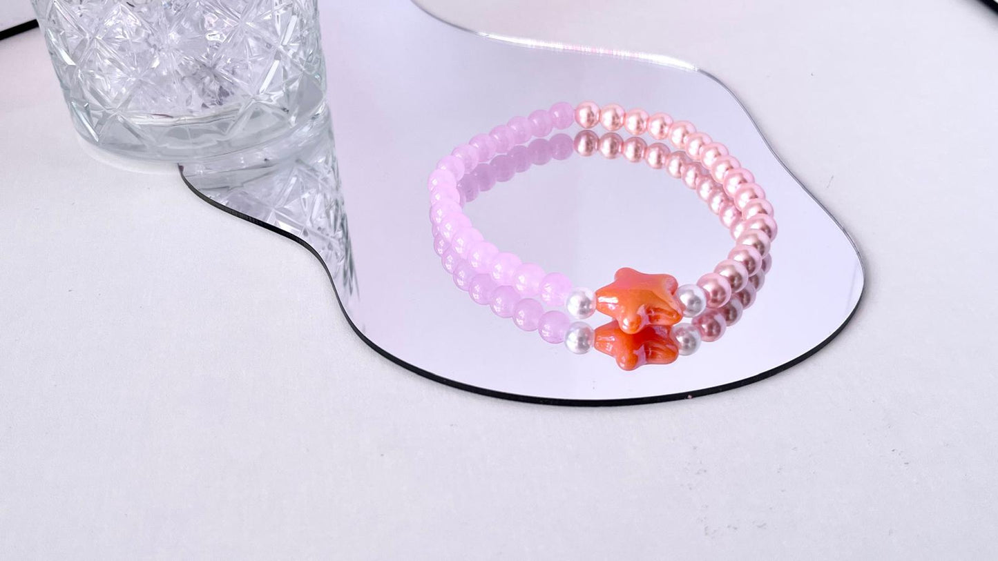 Handmade Luxury Custom Pink Beaded Pet Necklace |  Pet Lover Gift | Custom Jewelry for Pet | pet Accessories PN004