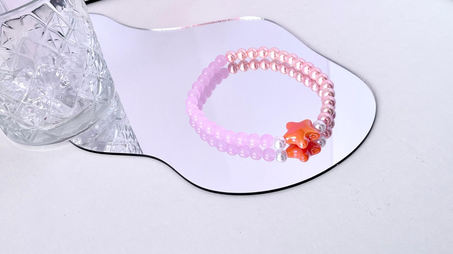 Handmade Luxury Custom Pink Beaded Pet Necklace |  Pet Lover Gift | Custom Jewelry for Pet | pet Accessories PN004