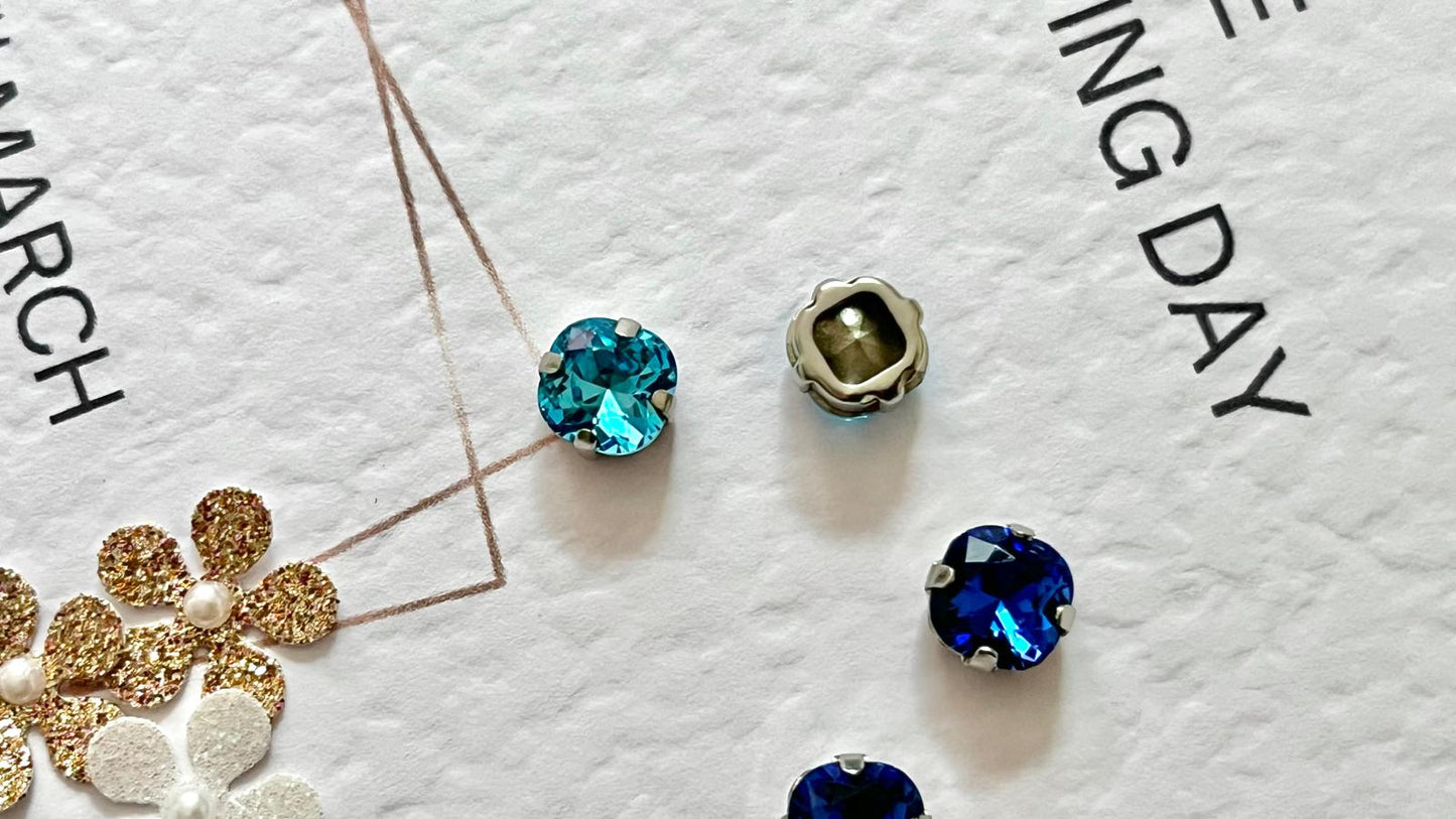 (S62) 25 pcs / 8mm / K9 Sew On Glass Rhinestones, Crystals Accessories, DIY Crafts Decoratian High Quality Pointback Stones Glass Gemstones