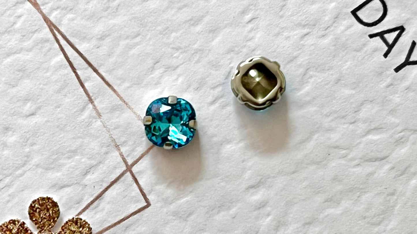(S62) 25 pcs / 8mm / K9 Sew On Glass Rhinestones, Crystals Accessories, DIY Crafts Decoratian High Quality Pointback Stones Glass Gemstones