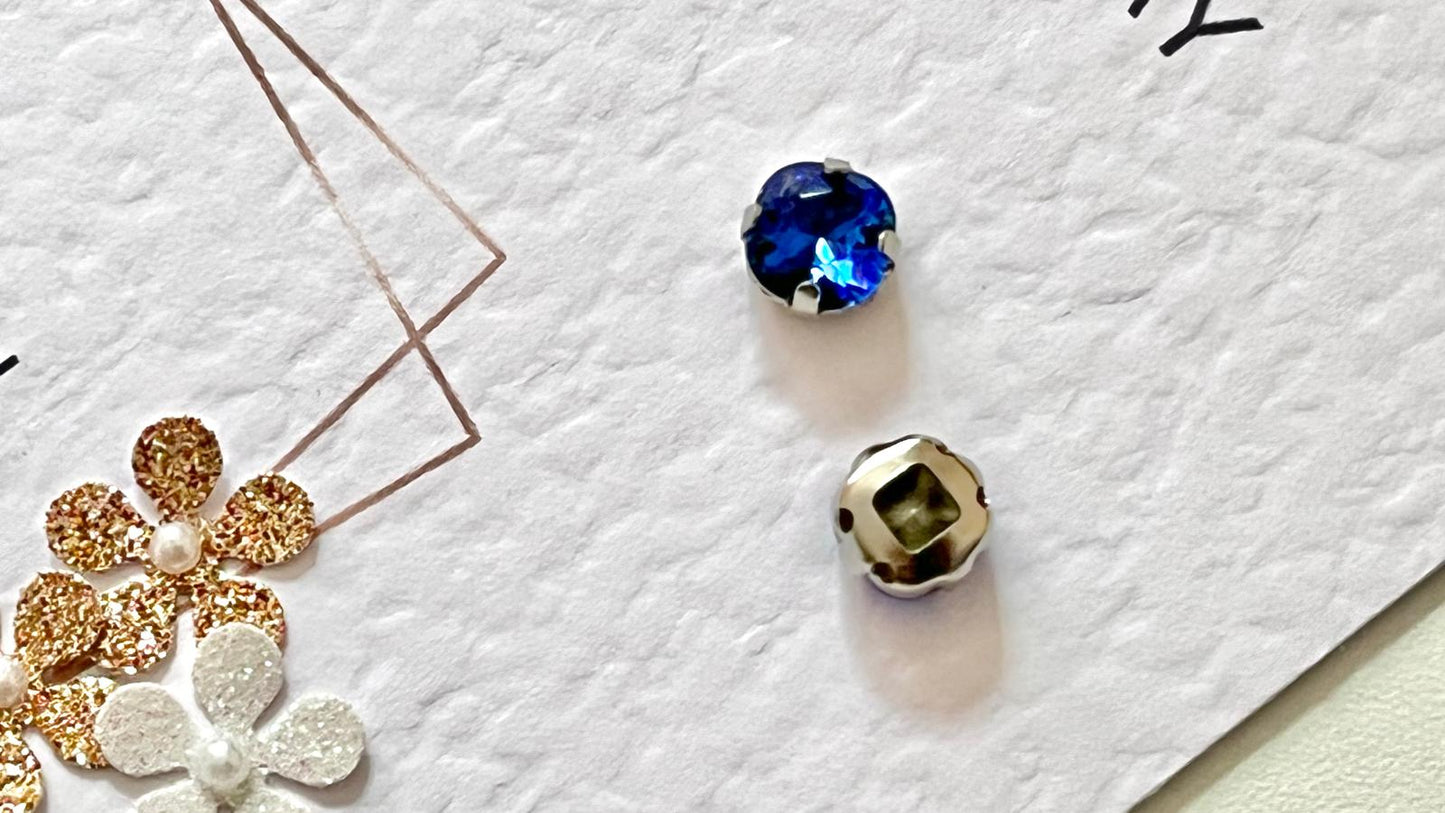 (S62) 25 pcs / 8mm / K9 Sew On Glass Rhinestones, Crystals Accessories, DIY Crafts Decoratian High Quality Pointback Stones Glass Gemstones