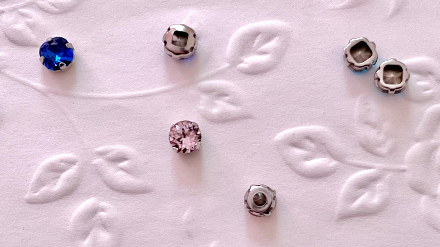 (S63) 30 pcs / 6mm, 8mm / K9 Sew On Glass Rhinestones, Crystals Accessories, DIY Crafts Decoratian High Quality Pointback Stones Glass Gemstones (Copy)
