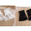2 pcs / Off White, Black, Fake Sleeve Cuffs, False Wrist Cuffs, Removable Wrist Cuffs SC038(K)