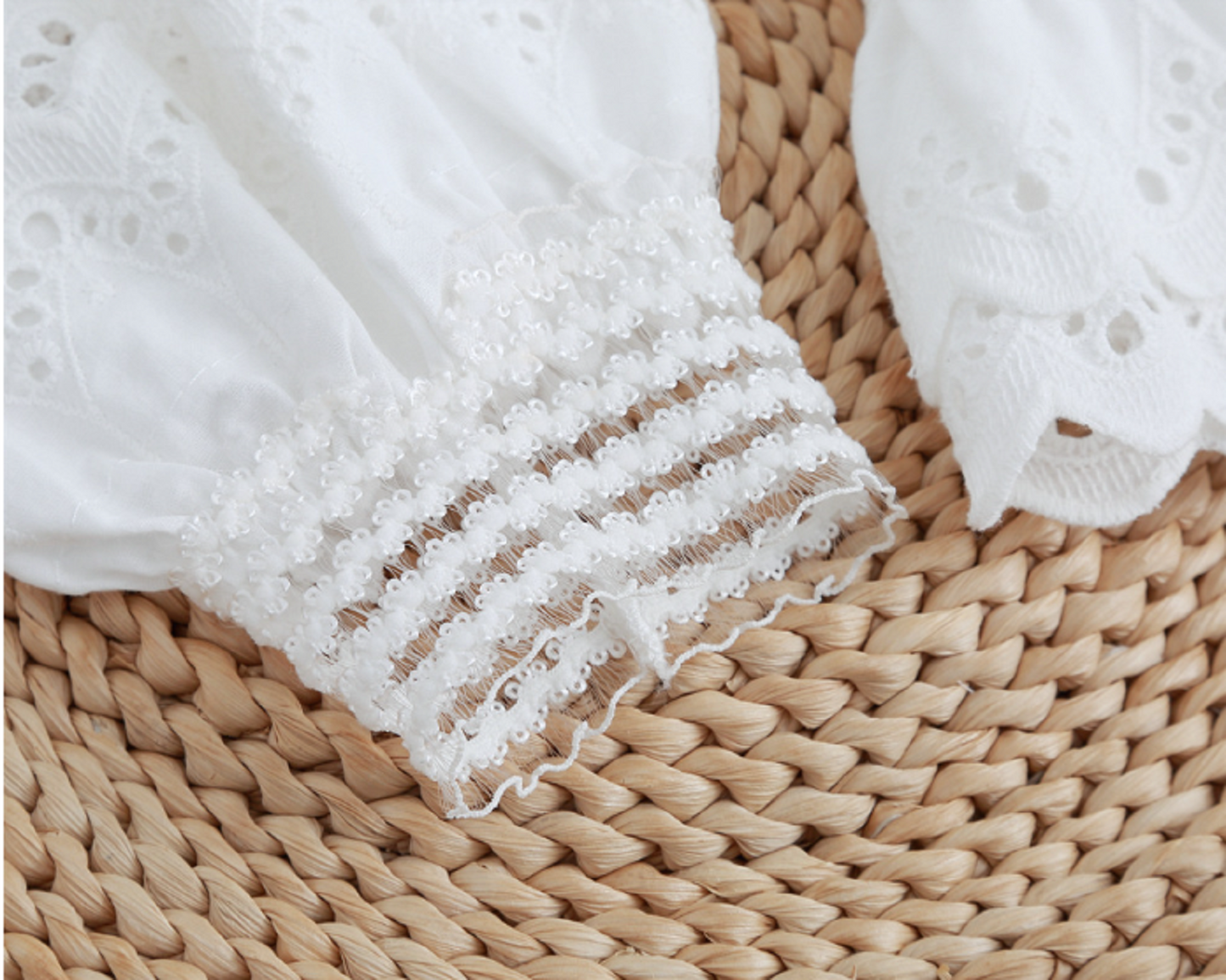 Off White / Fake cotton Sleeve Cuffs, Fake Sleeve Cuffs, False Wrist Cuffs, Removable Wrist Cuffs  SC048(K)