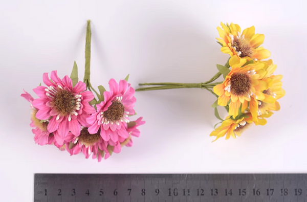 30 Pcs / 5cm / Fabric Sunflowers  SF016