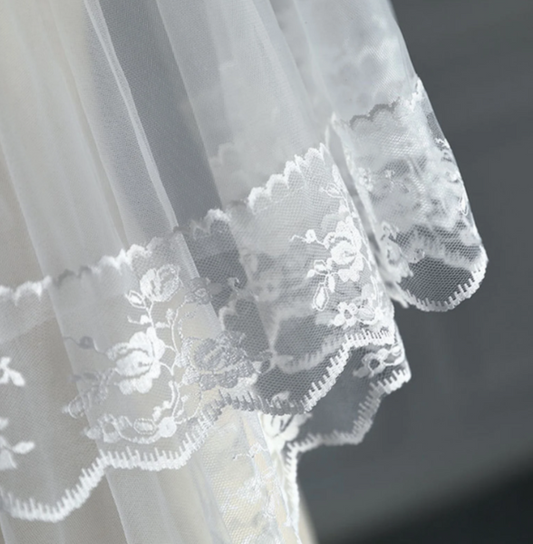 Off White Wedding Veil  YT053