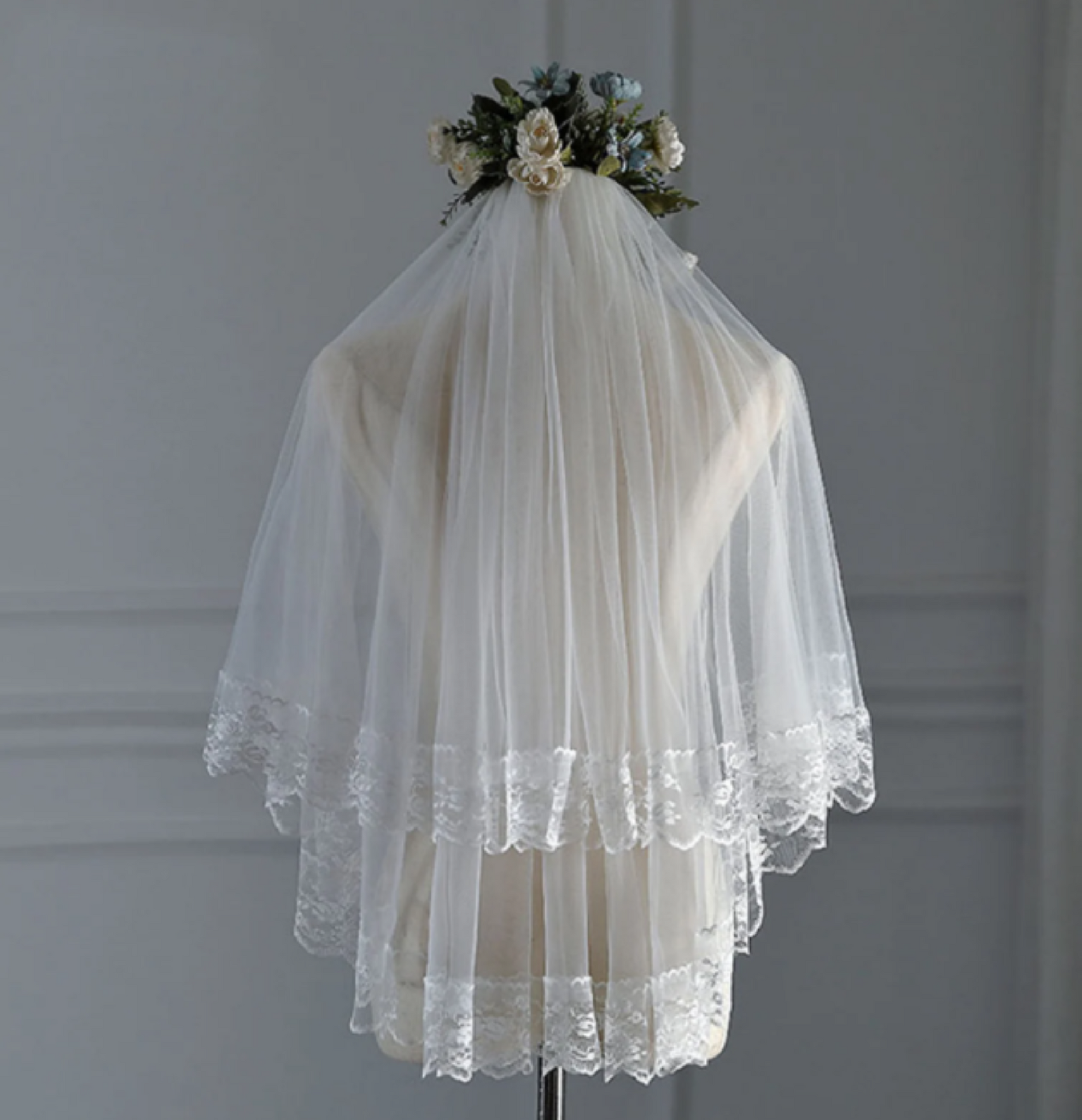 Off White Wedding Veil  YT053