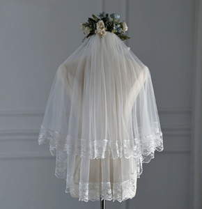 Off White Wedding Veil  YT053