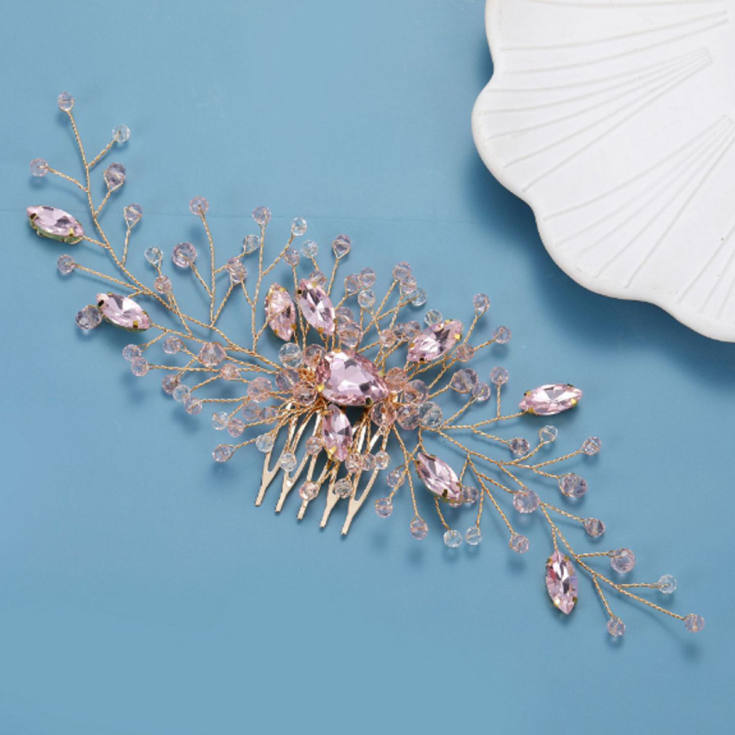 Bridal Hair Accessories Crystal Wedding Comb TS1543