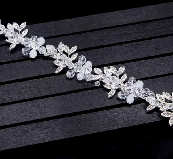 Flower Wedding Headband, Bridal Hair Vine  WH316