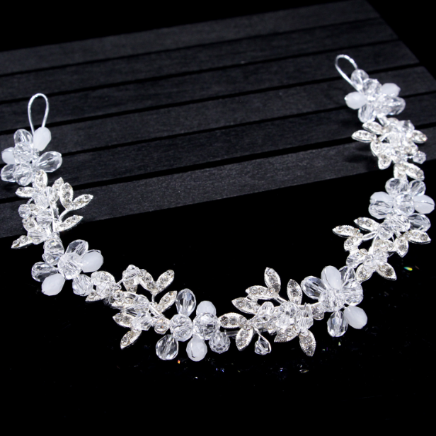 Flower Wedding Headband, Bridal Hair Vine  WH316