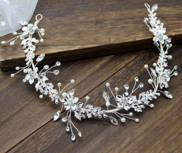 Bridal Hair Accessories Crystal Wedding Vine   V017