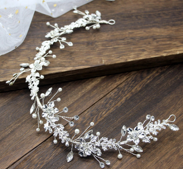 Bridal Hair Accessories Crystal Wedding Vine   V017