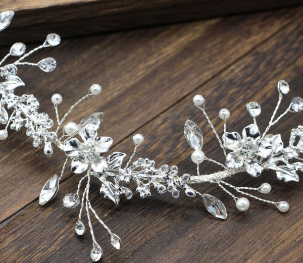 Bridal Hair Accessories Crystal Wedding Vine   V017