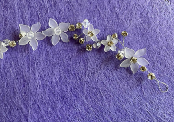 1 piece / Crystal Wedding Vine, Bridal Hair Accessories   V200