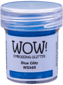 15 ml / Wow!  Embossing Glitter Blue Glitz (WS04)