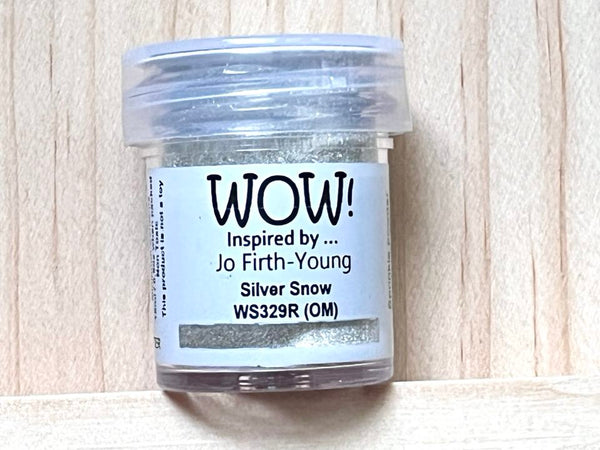 15 ml / Wow!  Embossing Sparkles,  Silver Snow (WS329)