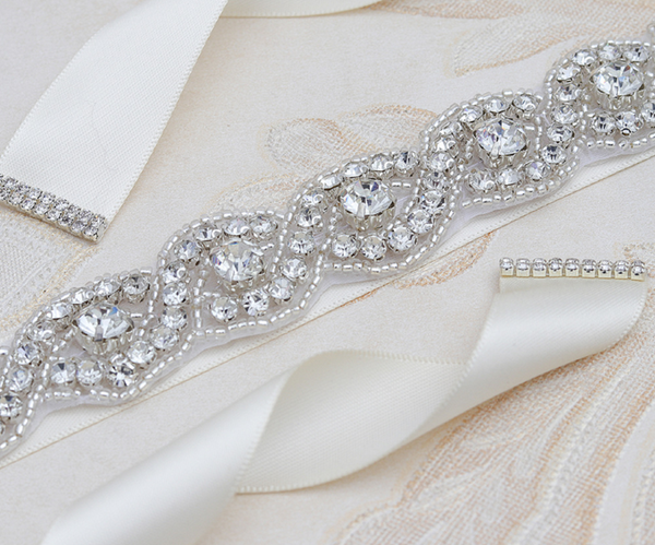 Wedding Crystal Belt, Bridal Dress Belt YS809