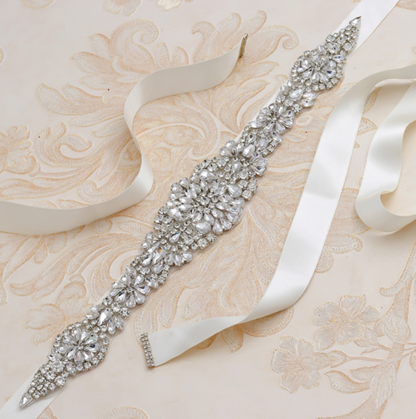 Wedding Crystal Belt, Bridal Dress Belt YS830