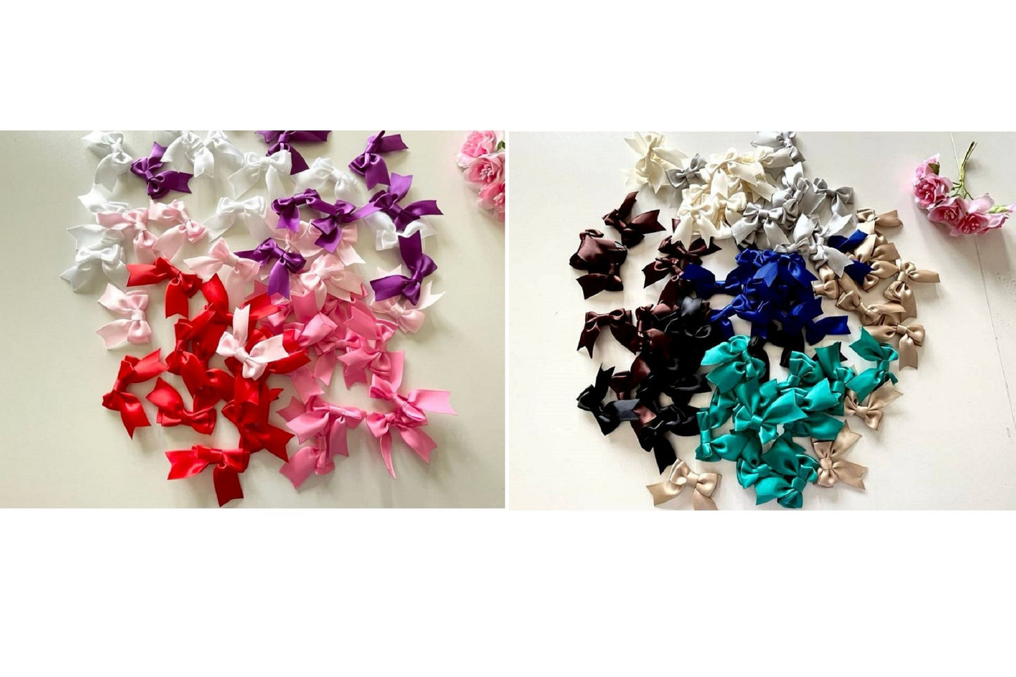 4.7cm / 30 pcs / Mixed Handmade Double Satin Bows BW003