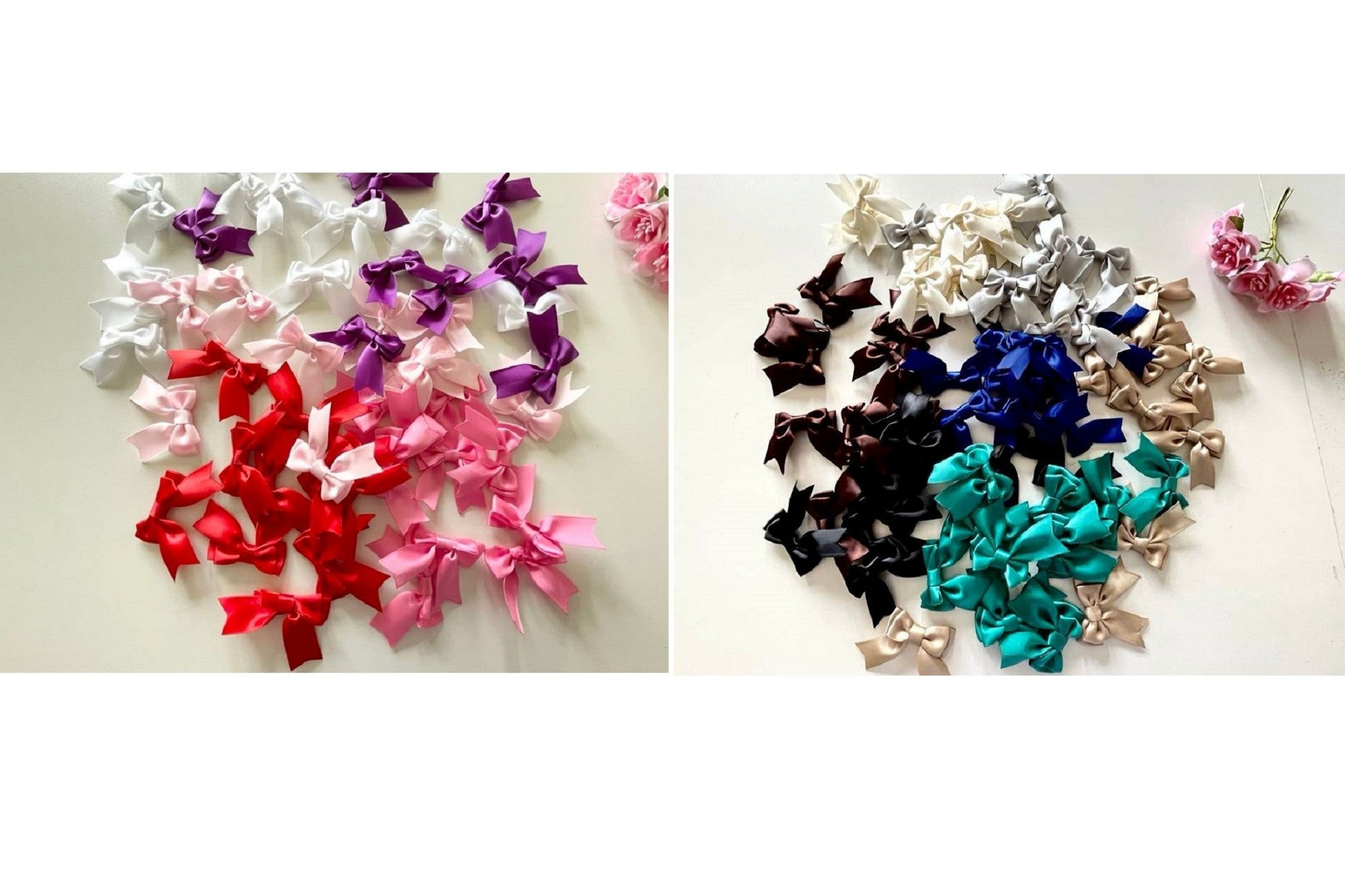 4.7cm / 30 pcs Mixed Handmade Double Satin Bows BW003