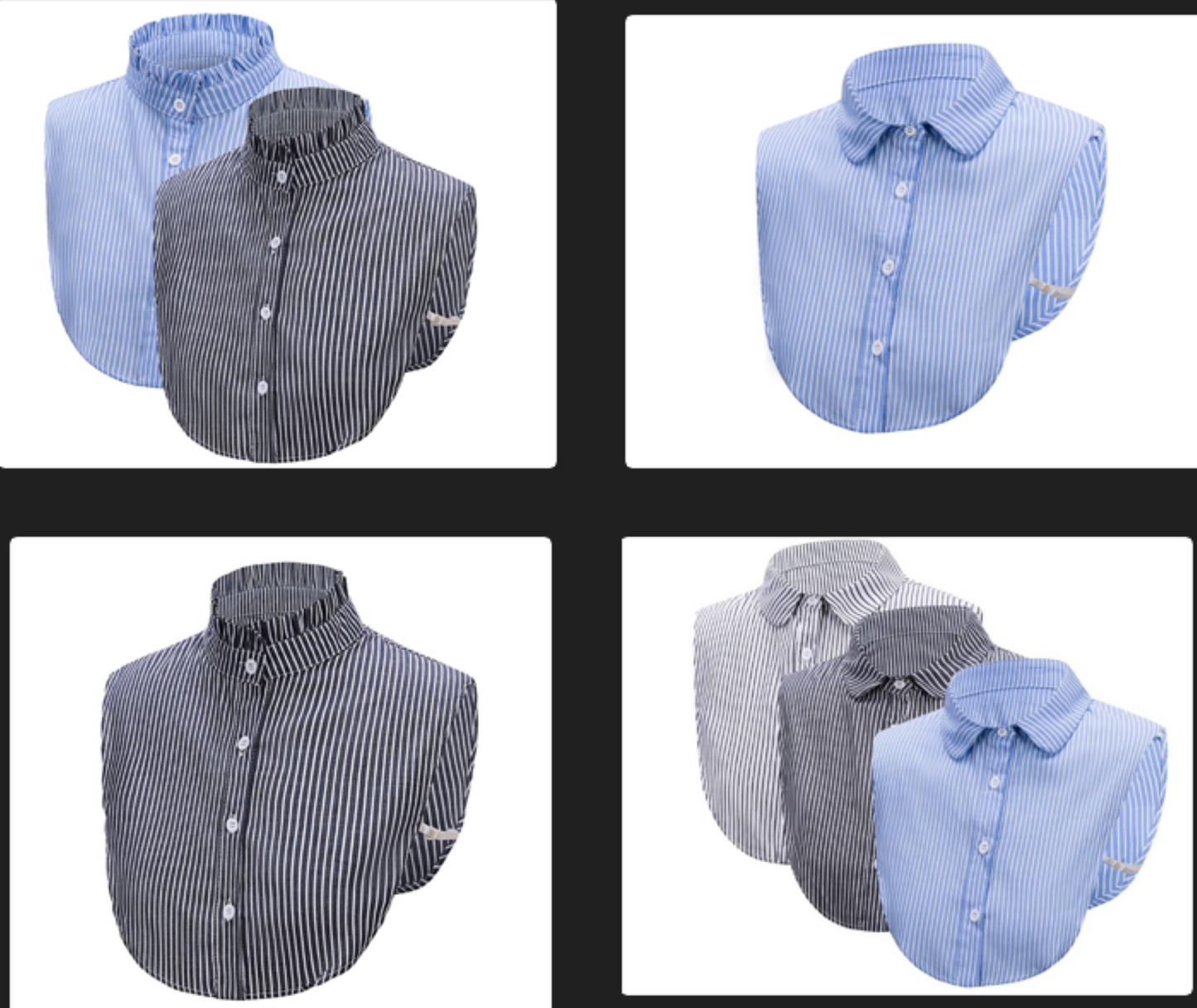 B636 / Cotton Fake Collar, False Collar, Removable Collar