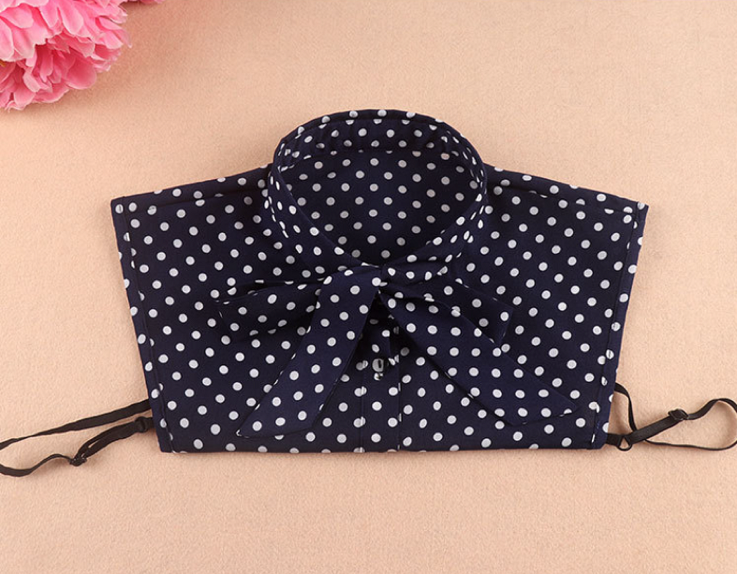 B123(E) Blue Fake Collar, False Collar, Removable Collar