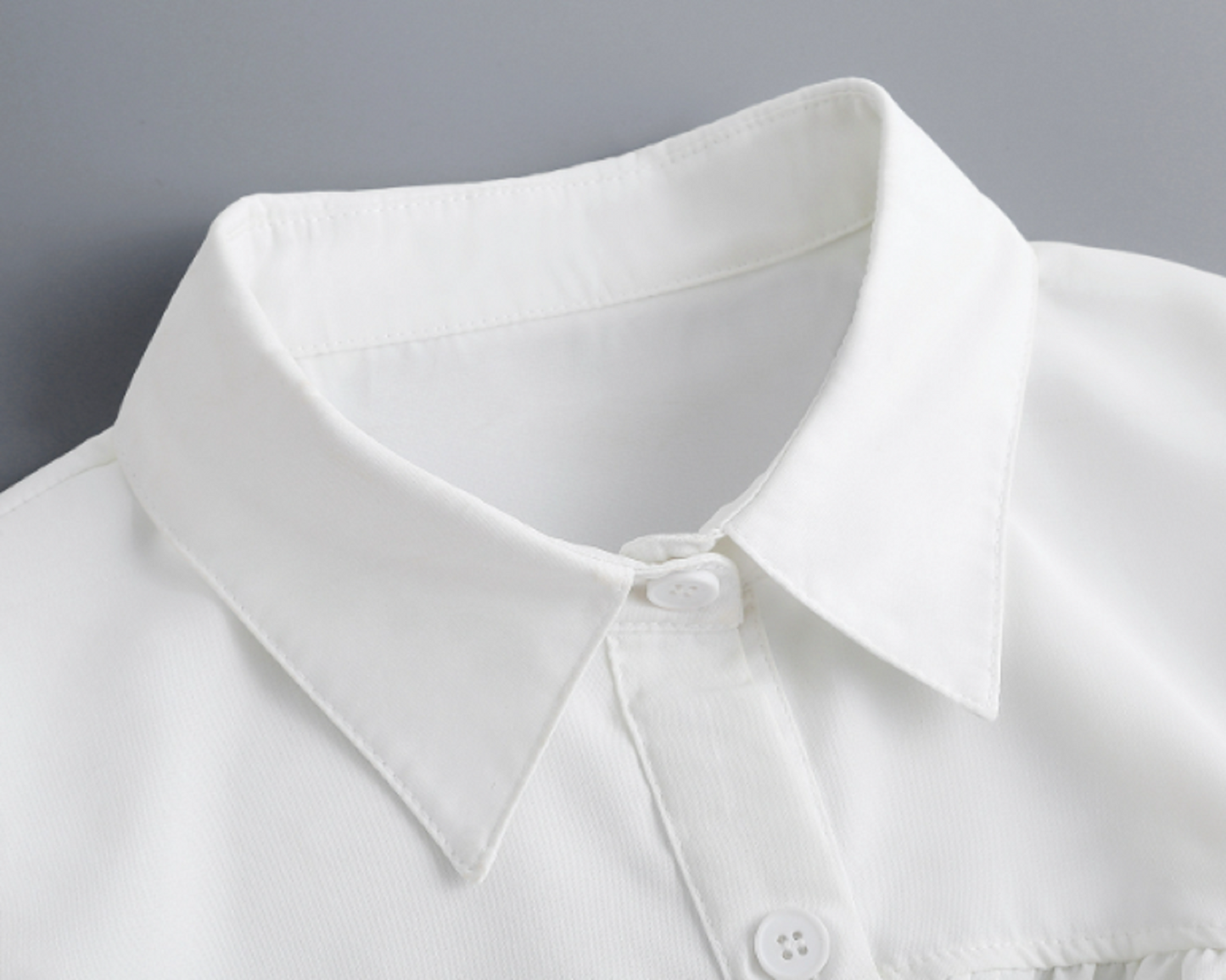 B25 / Off White, Black / Chiffon Fake Collar, False Collar, Removable Collar