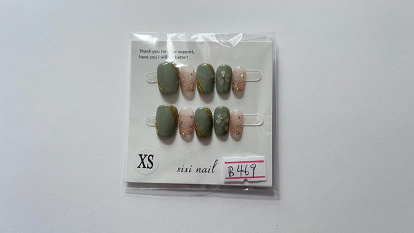 1 set Fake / False Press On Nails B469