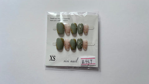 1 set Fake / False Press On Nails B469