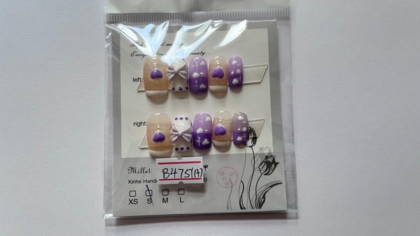 1 set Fake / False Press On Nails B475A