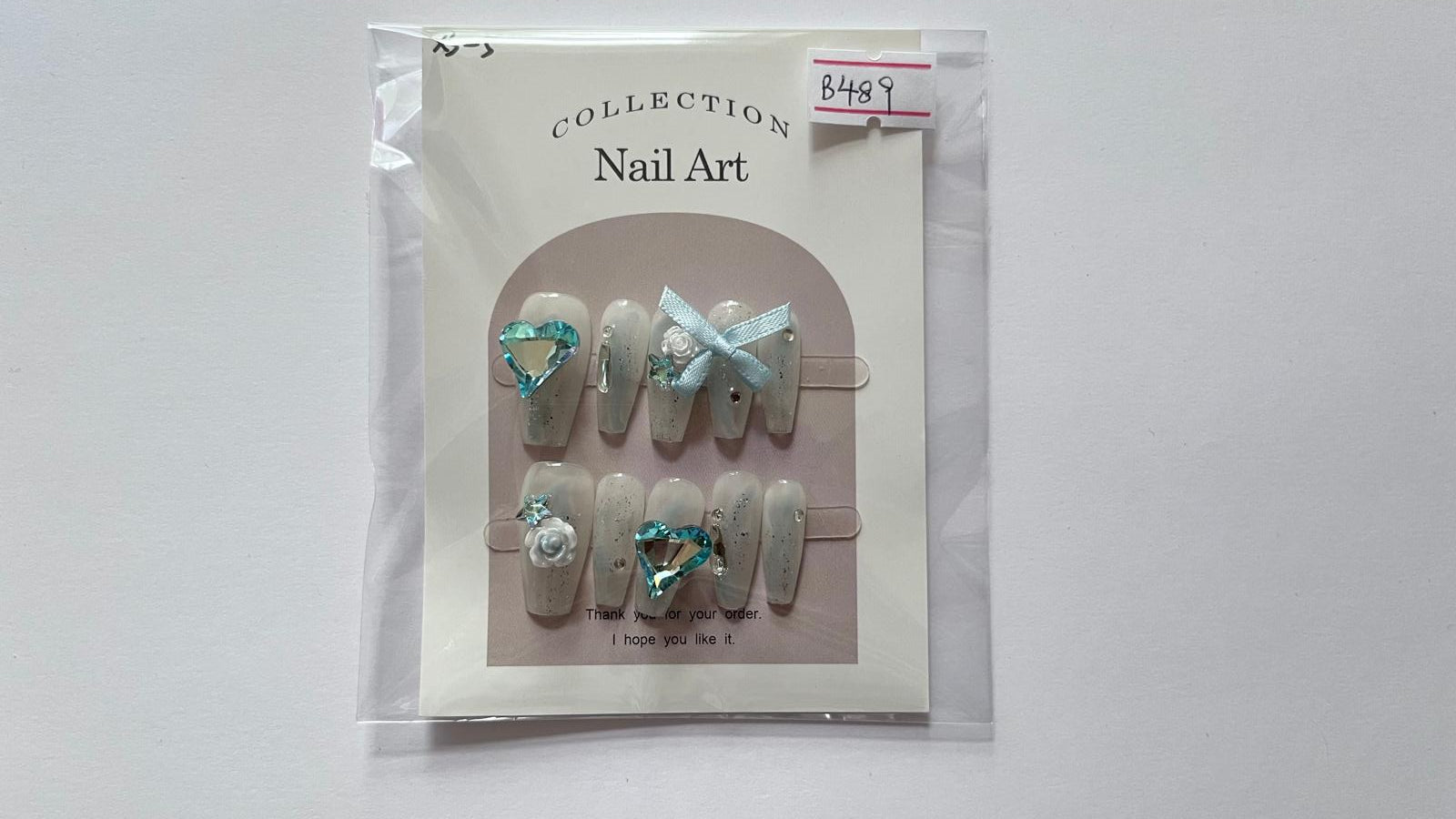 1 set Fake / False Press On Nails B489B